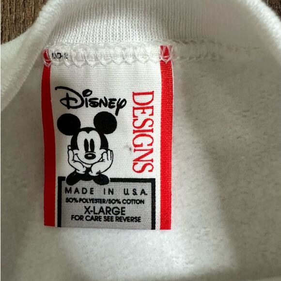 Vintage Disney Designs Mickey Mouse Disneyland Sweatshirt Size XL Made in USA - Picture 4 of 8
